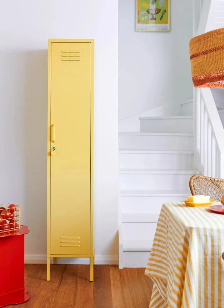 Mustard Made - İnce Metal Dolap | Soluk sarı