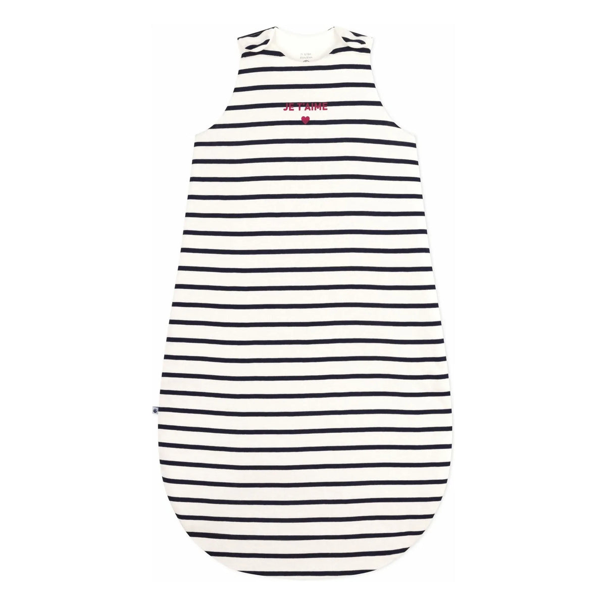 Petit Bateau - Je T'aime कॉटन फाइबर पैडेड स्लीपिंग बैग | सफ़ेद