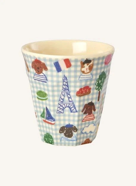Rice - Paris Melamin Bardak | Mavi