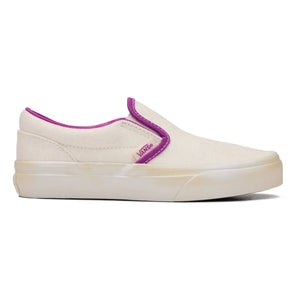 Vans - स्लिप-ऑन ग्लिटर स्पोर्ट्स शूज | सफेद