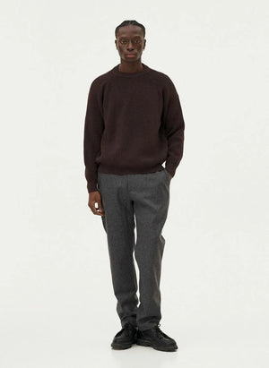 Noyoco - Oslo Sweater Merinos yün ve organik pamuk | Kahverengi
