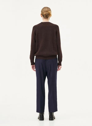 Noyoco - Oslo Sweater Merinos yün ve organik pamuk | Kahverengi
