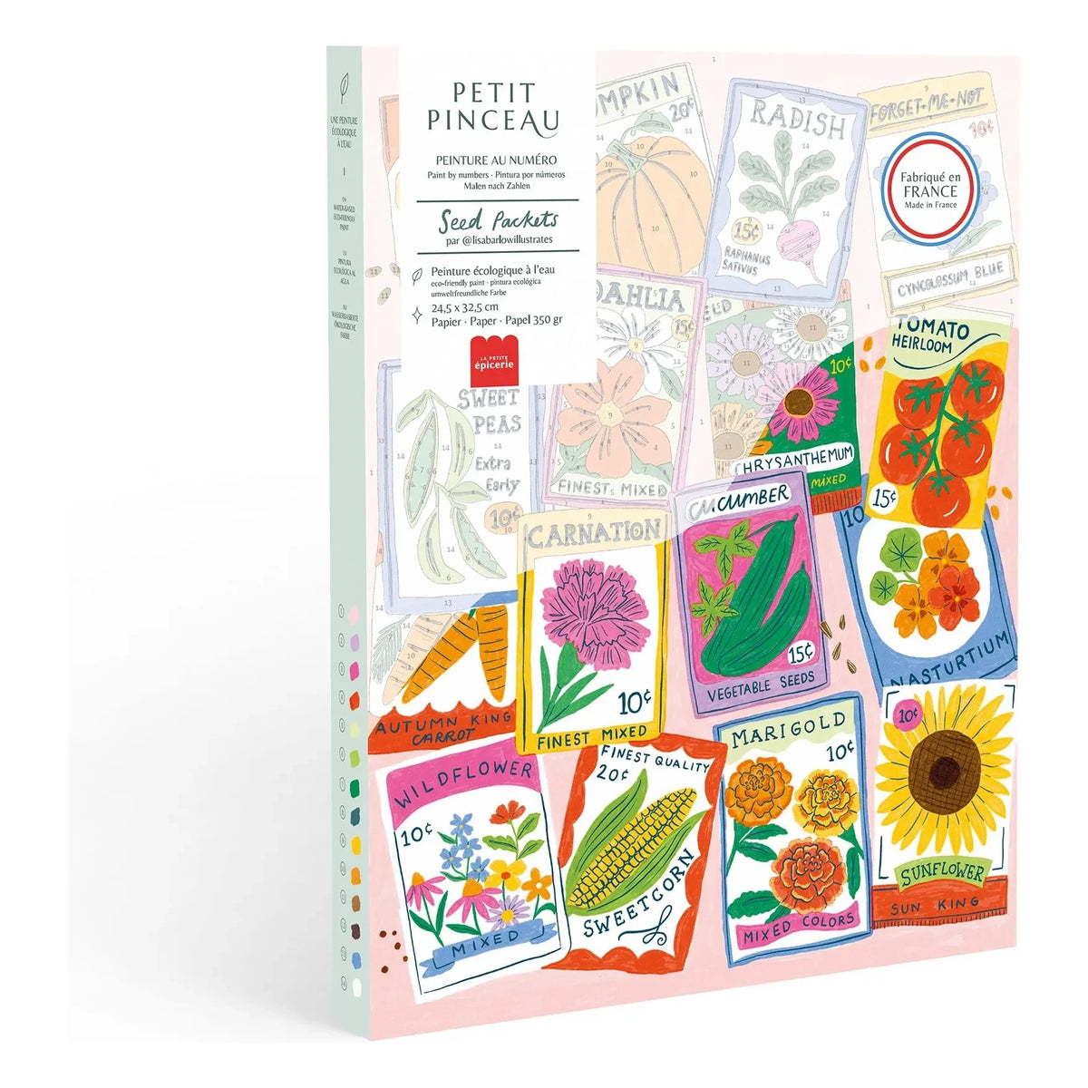 La Petite Épicerie - संख्या द्वारा पेंटिंग सेट - बीज की थैलियाँ