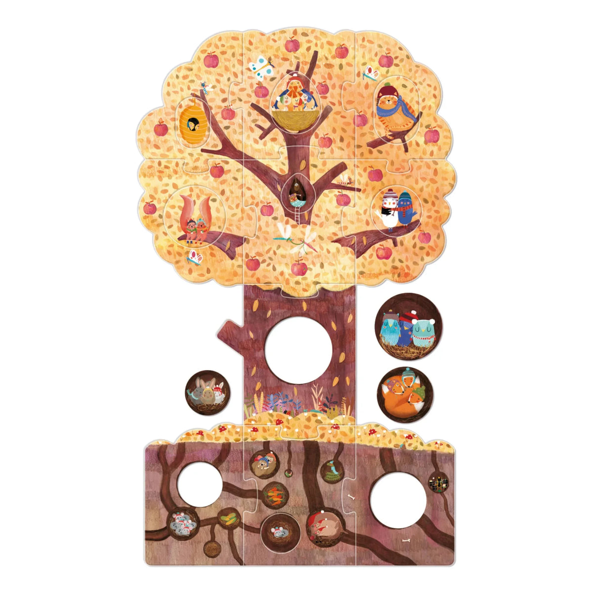 Londji - My Little Apple Tree - 20 टुकड़ों वाला दोतरफा पहेली