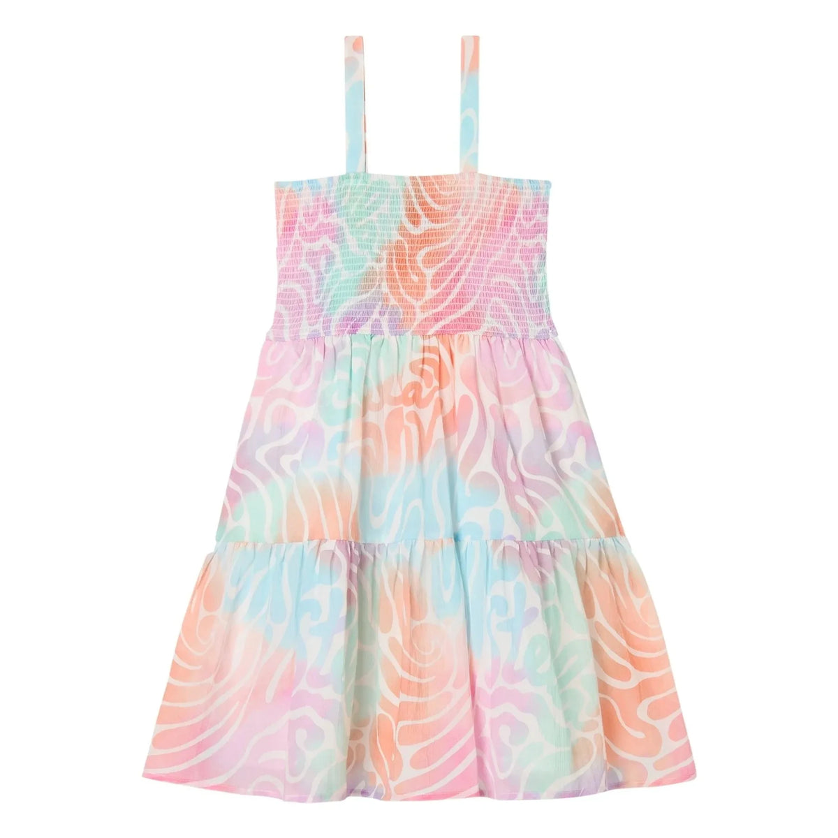 Stella McCartney Kids - गुलाबी ज़ेबरा ड्रेस