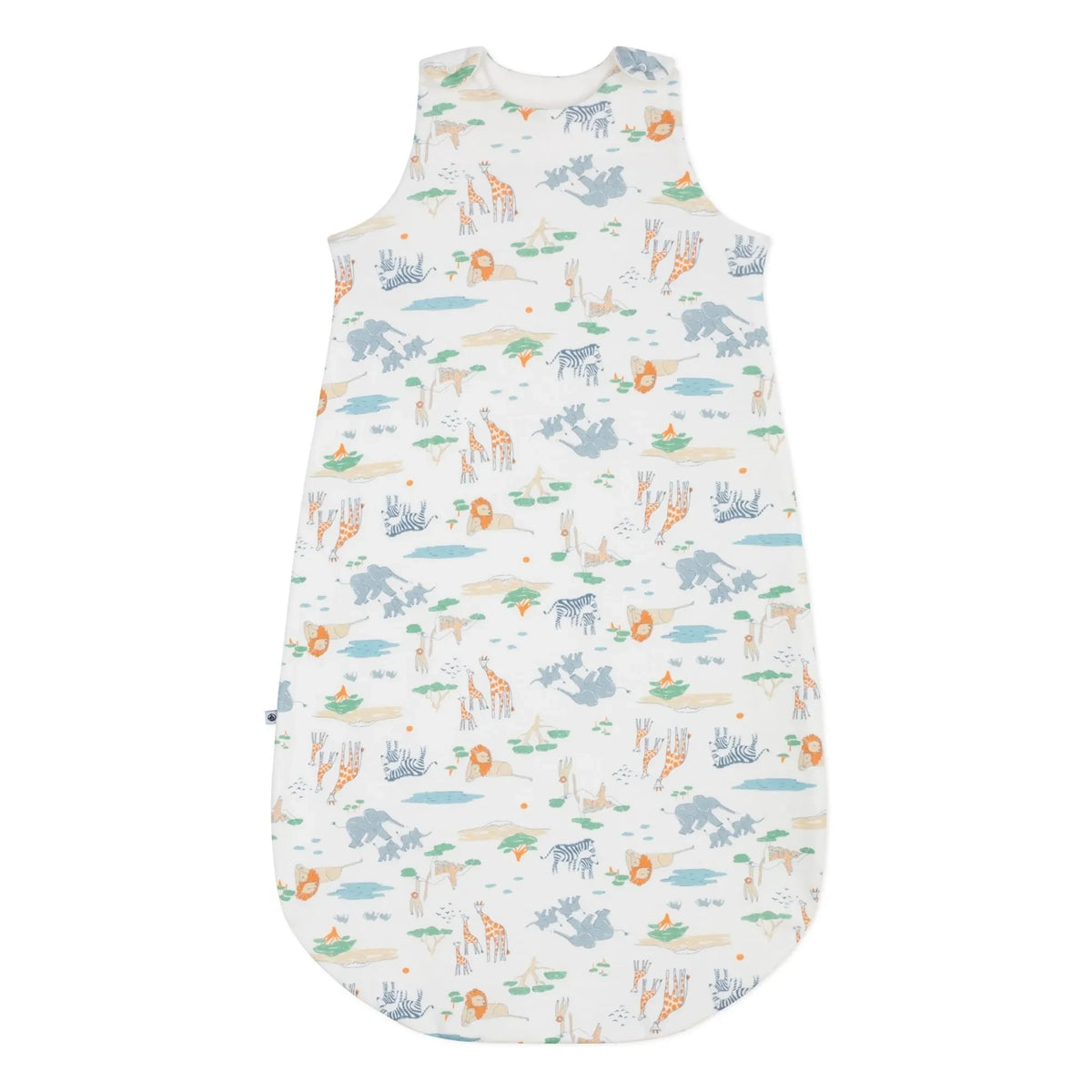 Petit Bateau - सावन ऑर्गेनिक कॉटन स्लीपिंग बैग | सफ़ेद