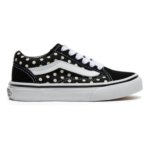 Vans - Old Skool फ्लोरल प्रिंट लेस-अप स्नीकर्स | काला