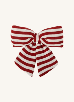 Bloomingville - Ruby Çizgili Fiyonk Noel Süsü | Kırmızı