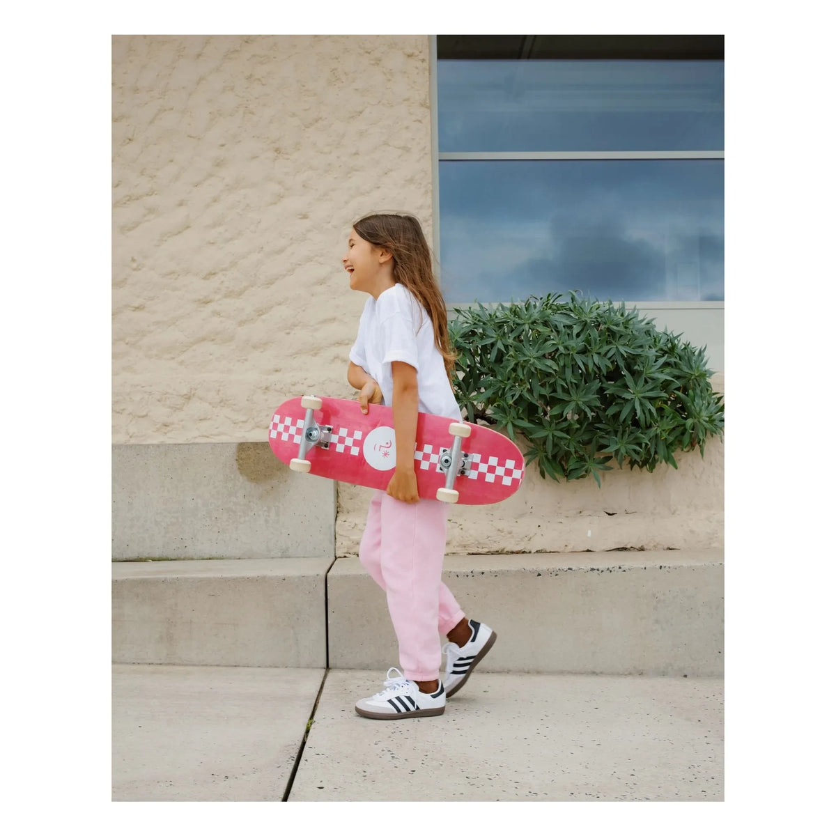 Mino Skateboards - Sunny Damier Kaykay | Pembe