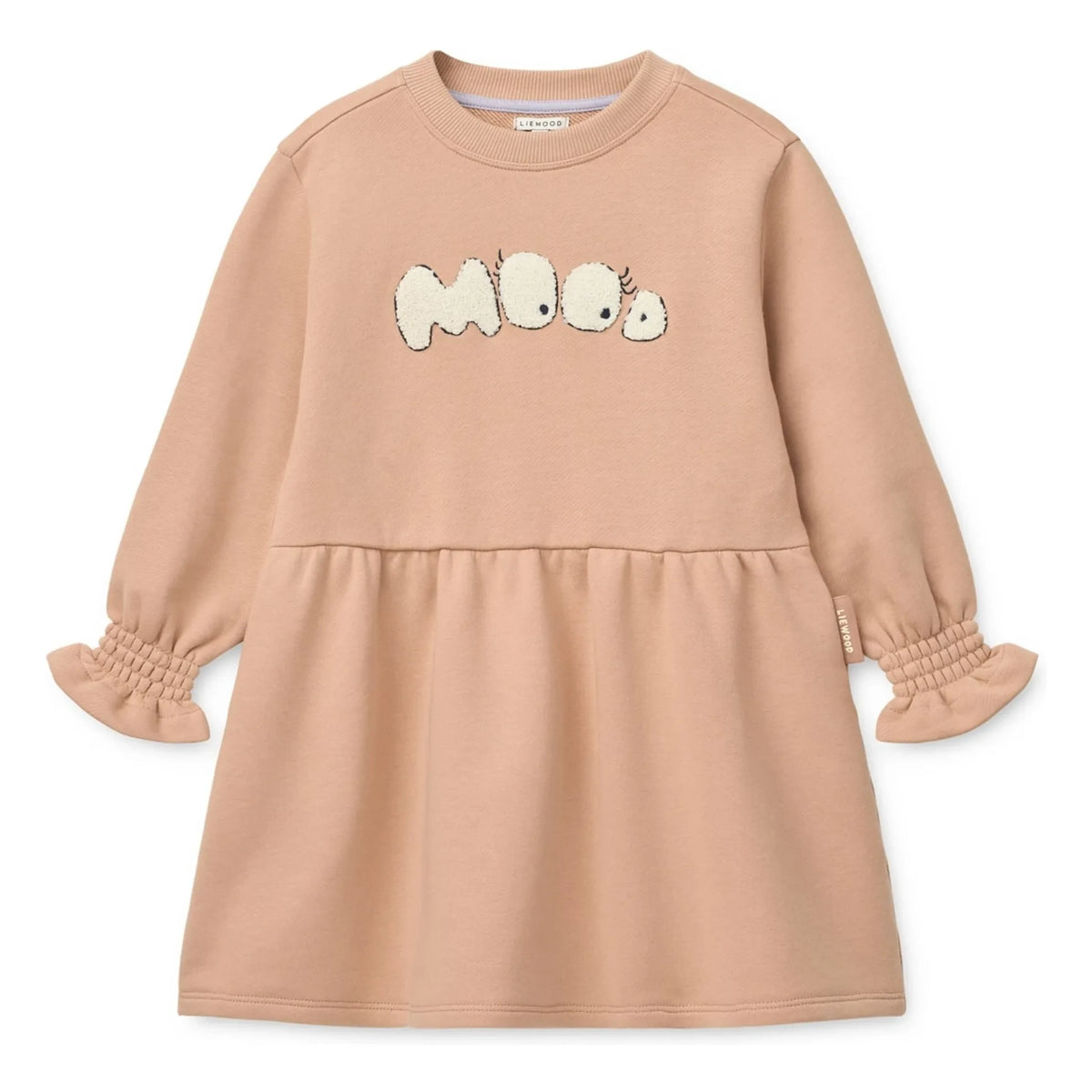 Liewood - Lia Mood स्वेट ड्रेस ऑर्गेनिक कॉटन | गुलाबी