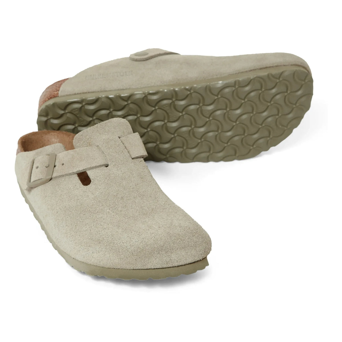 BIRKENSTOCK - बोस्टन संकीर्ण फिट चप्पल - वयस्क संग्रह | खाकी