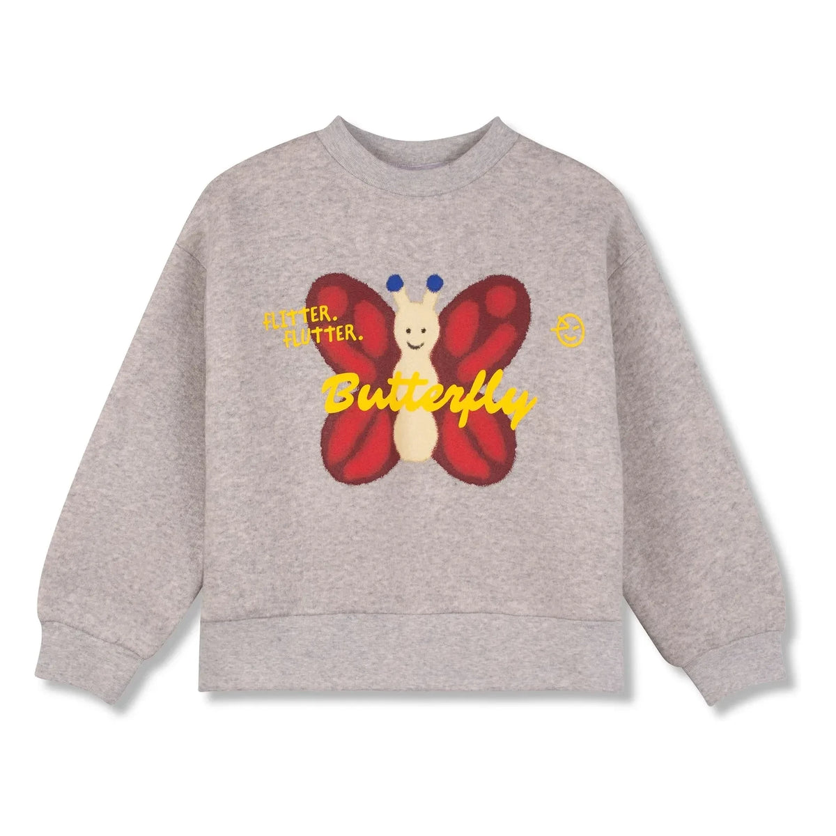 Wynken - Kelebek sweatshirt | ग्रे मेलेंज