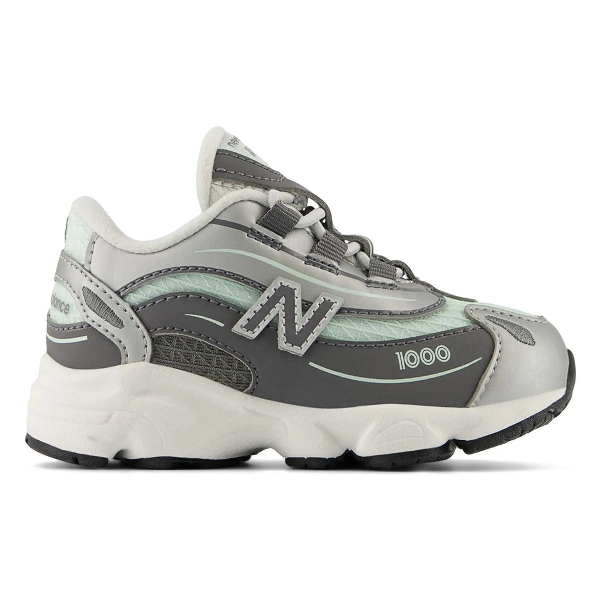 New Balance - इलास्टिक लेस स्नीकर्स 1000 | फ़िरोज़ी