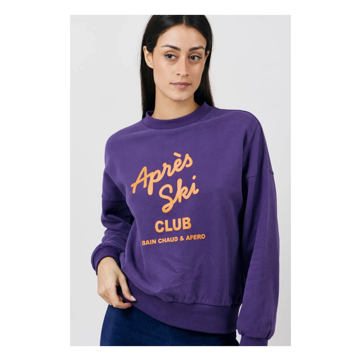 a.p - Goizeder organik pamuklu sweatshirt | Patlıcan rengi