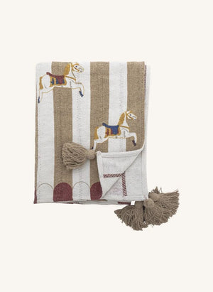 Bloomingville Mini - Merry-Go-Round Yatak Örtüsü | Bej