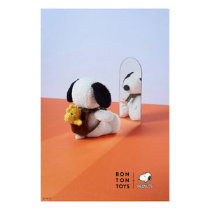 Bon Ton Toys - SNOOPY - बैग में वुडस्टॉक के साथ स्नूपी प्लश टॉय