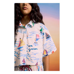Maison Mangostan - Sails शर्ट | सफेद