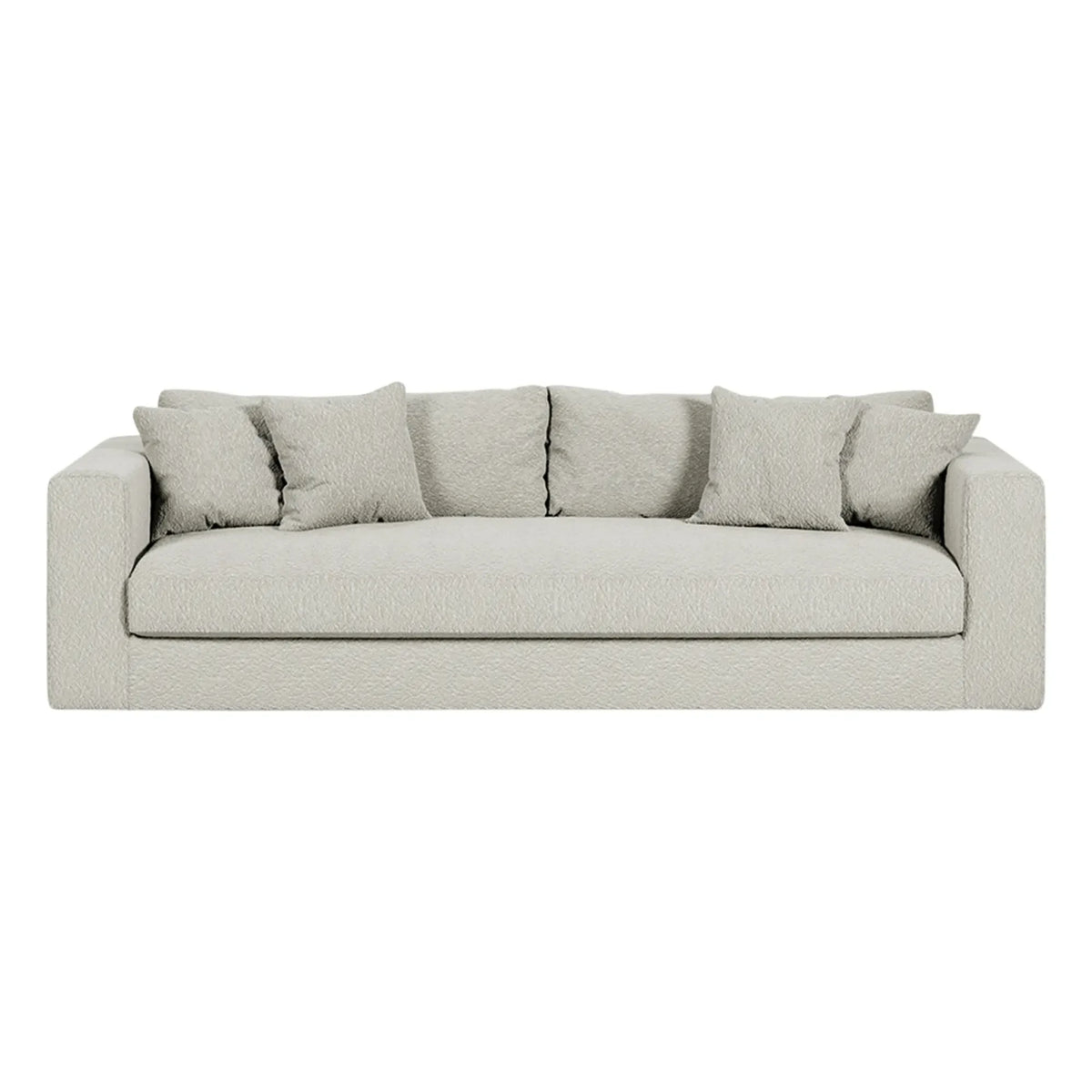 Panac Edition - Bellechasse bouclé 4 kişilik kanepe - 260 cm | Kırık Beyaz