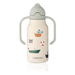 Liewood - Kimmie स्टेनलेस स्टील पानी की बोतल - 250 मिली | सेलिंग/सैंडी