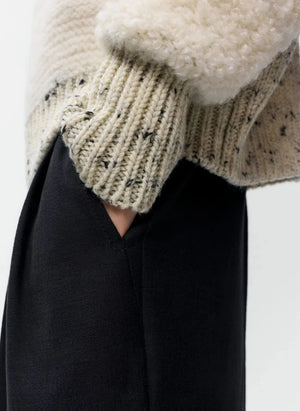 Cordera - Marled Merino Yünlü Hırka | Bej