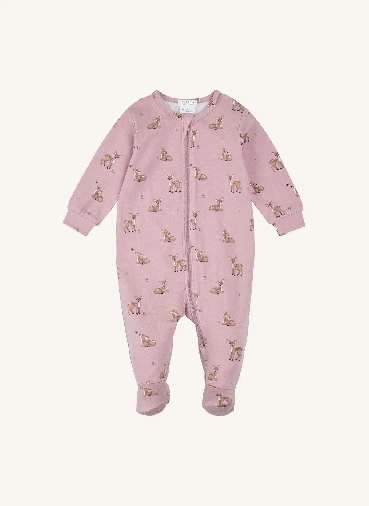 Petit Lem - Puantiyeli Ayaklı Modal ve Organik Pamuktan Pijama | Mürdüm