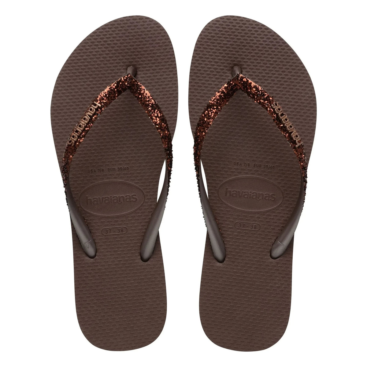 Havaianas - Slim Glitter terlikler | Chocolate