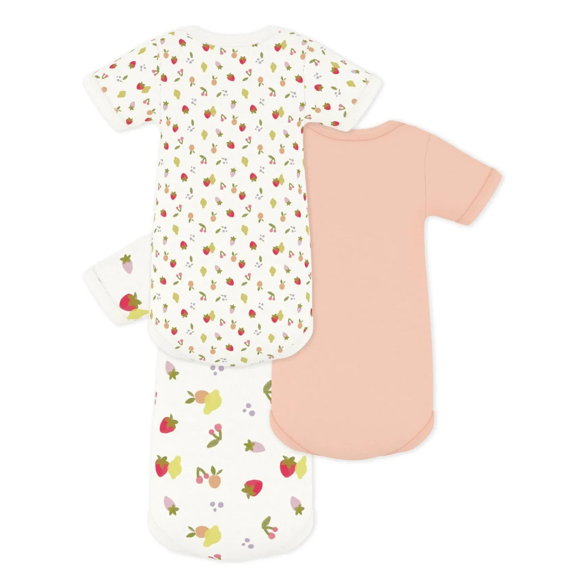 Petit Bateau - 3'lü Body Meyveler | एक्रूर