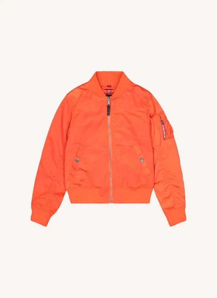 Alpha Industries - MA-1 TT हल्का बॉम्बर जैकेट | नारंगी