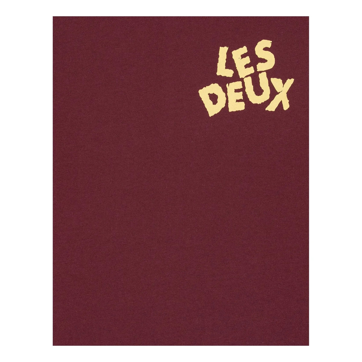 Les Deux - Les Deux ऑर्गेनिक कॉटन टी-शर्ट | बरगंडी