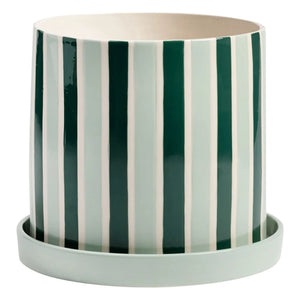 &Klevering - Clash Stripe गमला | हरा