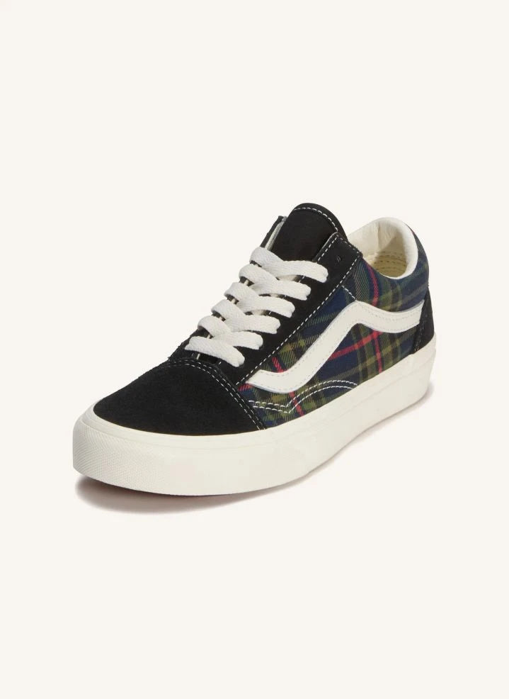 Vans - Old Skool Ekose Bağcıklı Spor Ayakkabı | Siyah