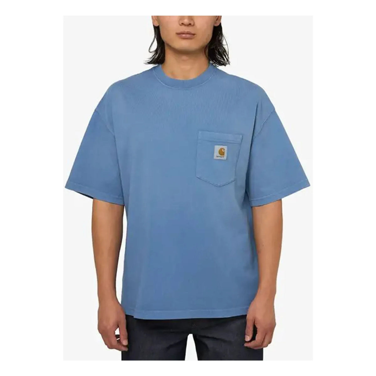 Carhartt WIP - हडसन टी-शर्ट | स्टील