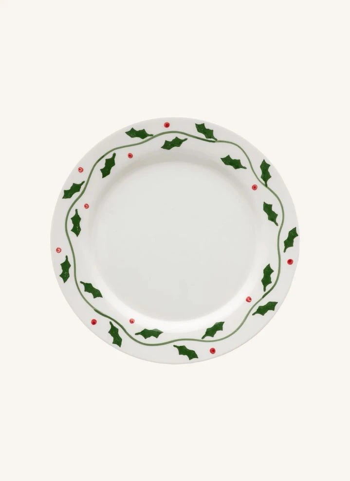 Anna + Nina - Holly Plate | Beyaz