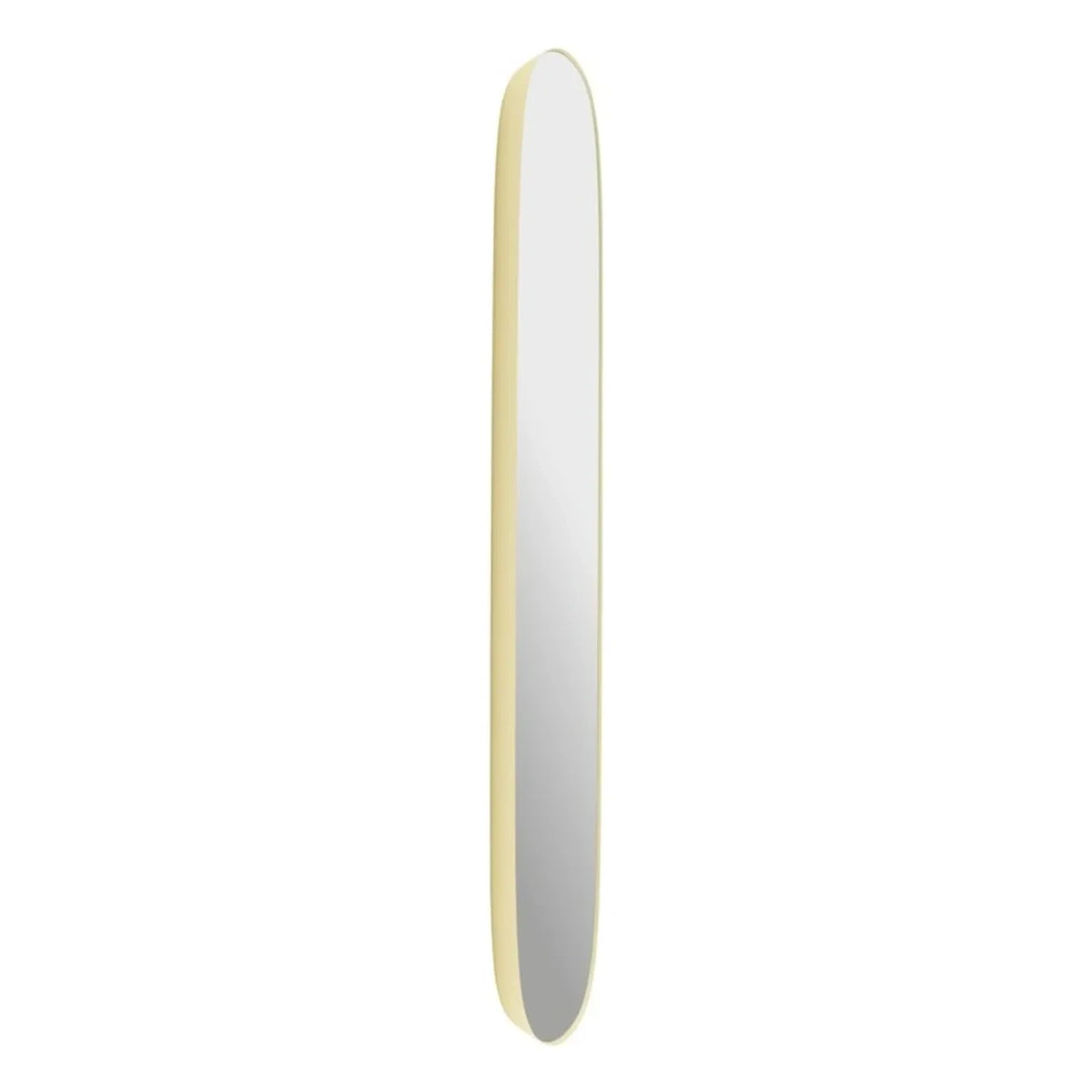 Muuto - Çerçeveli ayna 118x44.5 cm | Soluk sarı