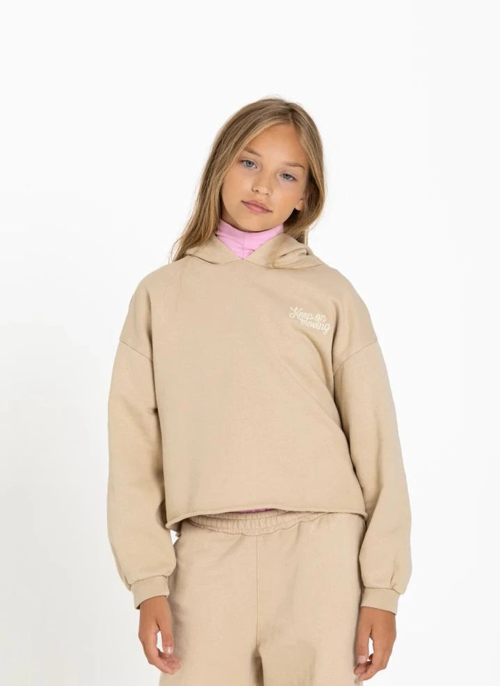 Smallable Kid - "Petal Keep On Moving" Sweatshirt | Bej