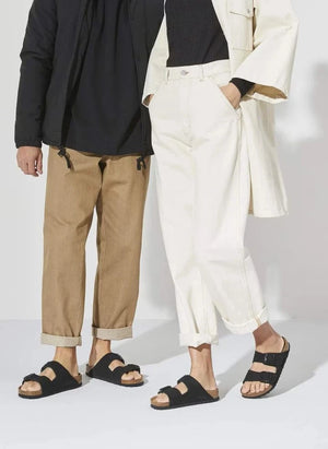 BIRKENSTOCK - Arizona SFB Süet Sandalet | Siyah