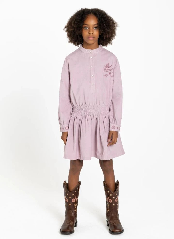 Hundred Pieces - Enoha Stars Elbise | Pudra pembe