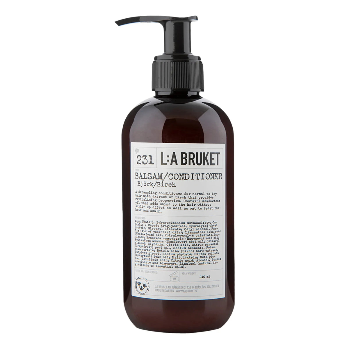 L:A BRUKET - 231 बर्च कंडीशनर 240 मिली