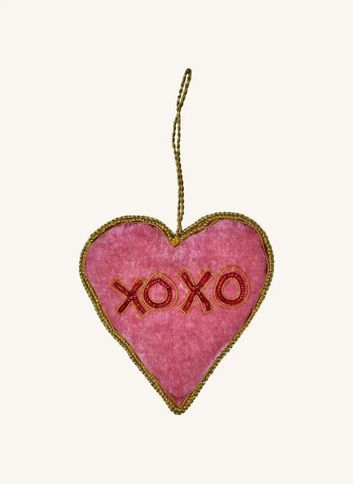 Rice - Xoxo Kalp Noel süsü | Pembe