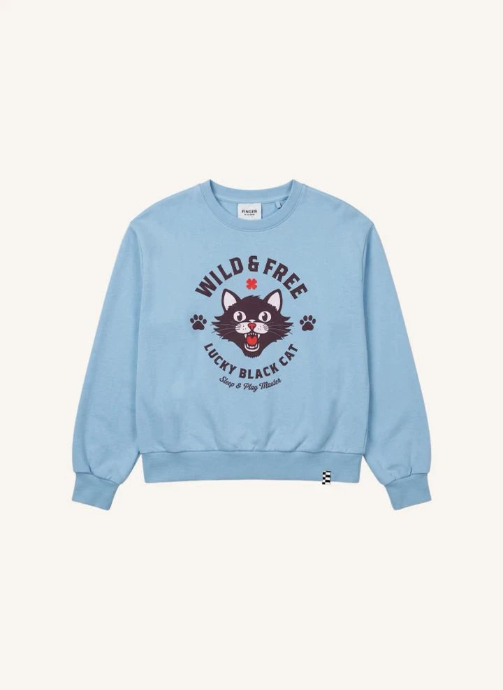 Finger in the nose - Alma Sweatshirt | Açık Mavi
