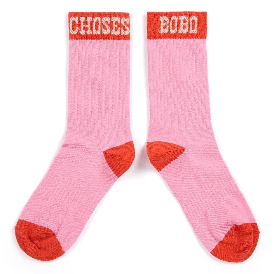 Bobo Choses - Bobo Choses ऑर्गेनिक कॉटन मोज़े | गुलाबी