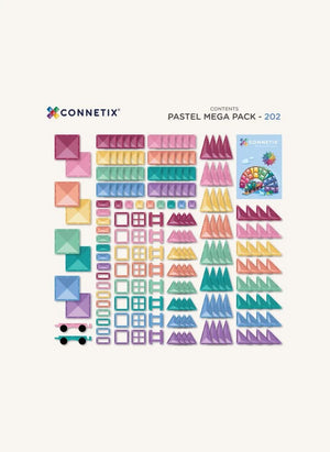 Connetix - Mega Paket - 202 parça | Pastel