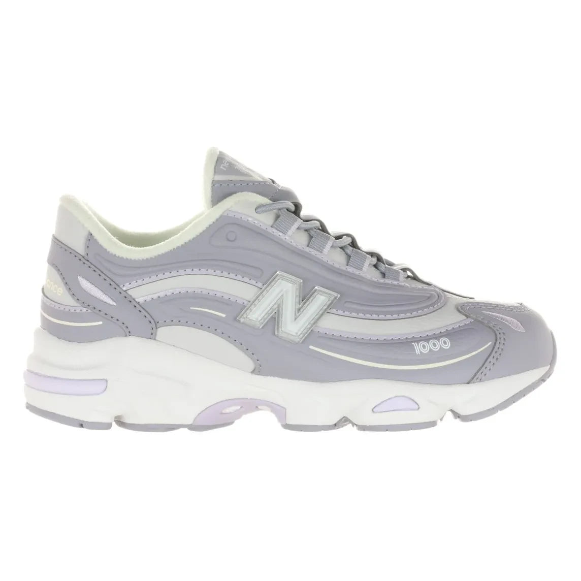 New Balance - इलास्टिक लेस वाला स्नीकर 1000 | बैंगनी