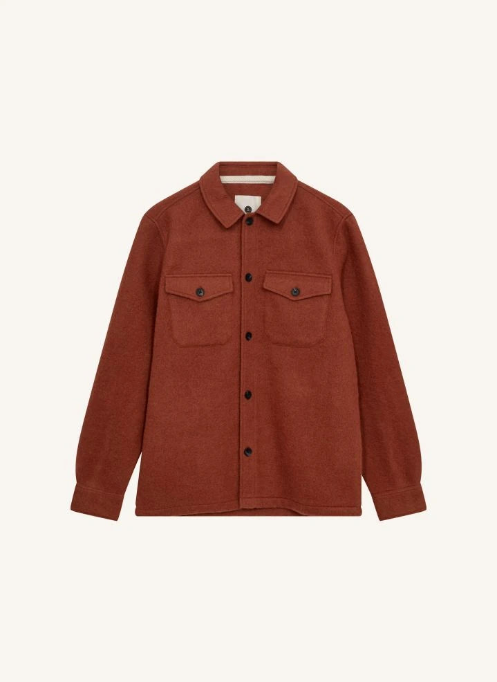 Anerkjendt - Akoscar Yün Overshirt | Terracotta