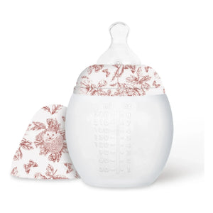 Elhée - Toile de Jouy मेडिकल सिलिकॉन बोतलें और फिजियोलॉजिकल निप्पल - Elhée x Tartine et Chocolat | आड़ू