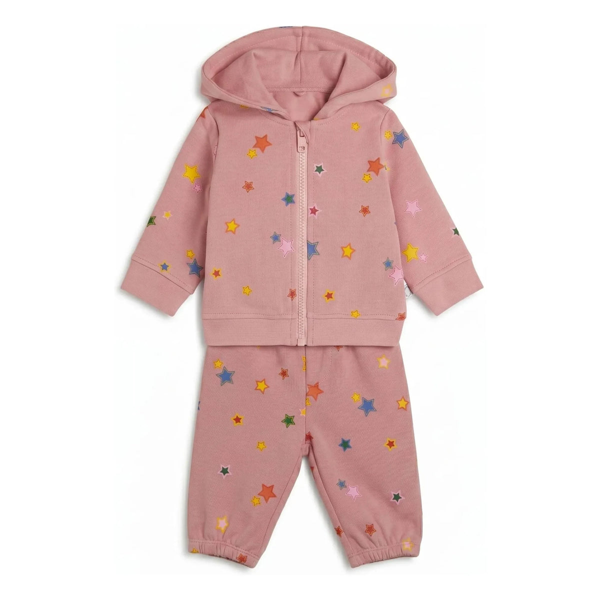 Stella McCartney Kids - स्टार्स स्वेट और जॉगर सेट | गुलाबी