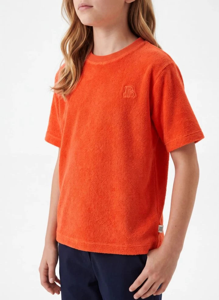 Repose AMS - Organik Pamuk Kolsuz Kazak | Turuncu