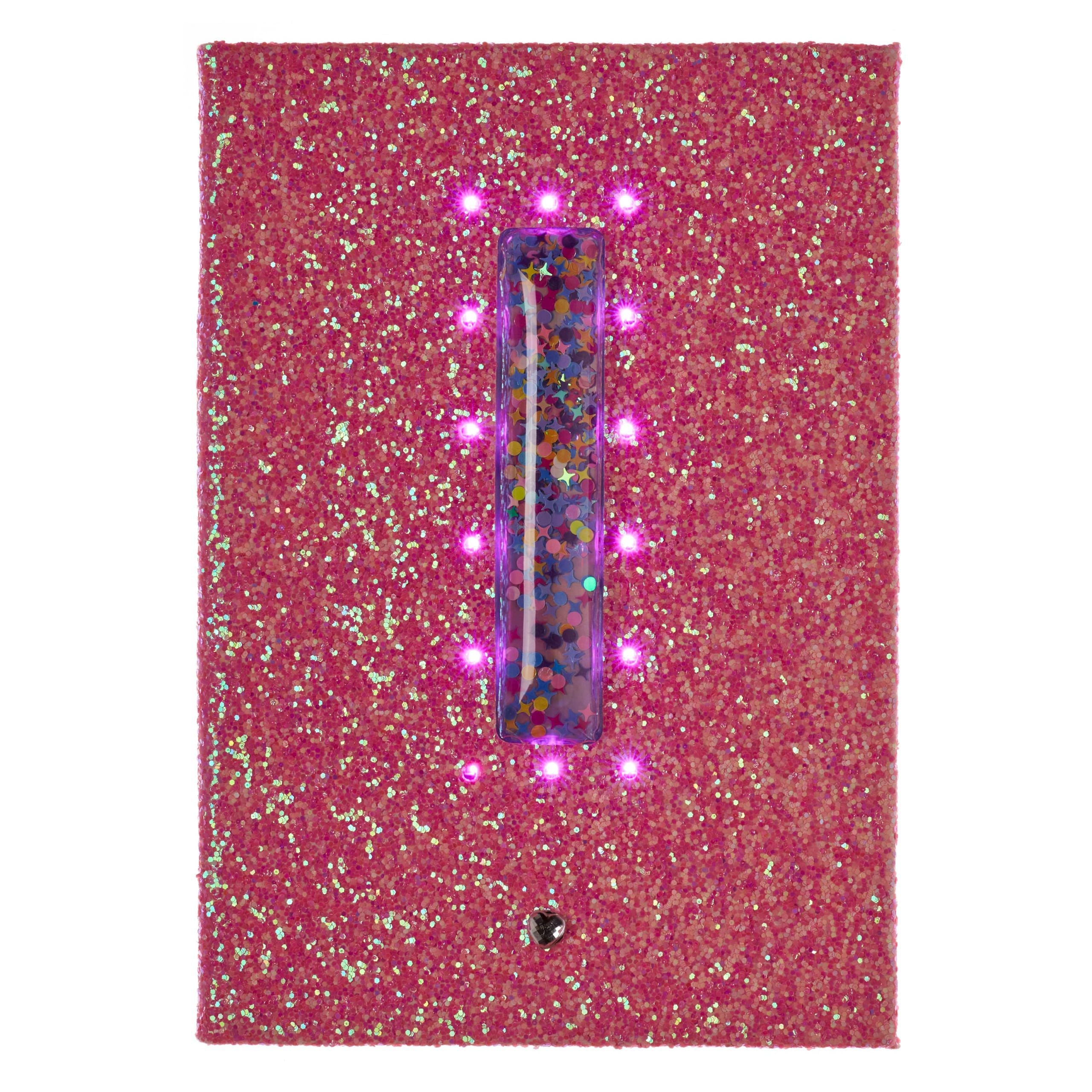 Smiggle - Işıklı Alfabe Harfli Pembe A5 Defter-Dinossi