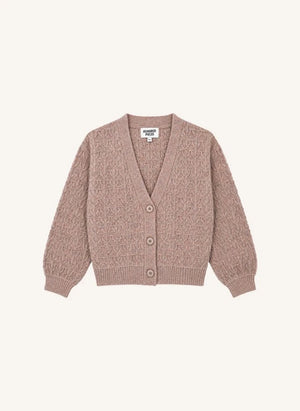 Hundred Pieces - Adel Merino Yünlü Hırka | Pembe