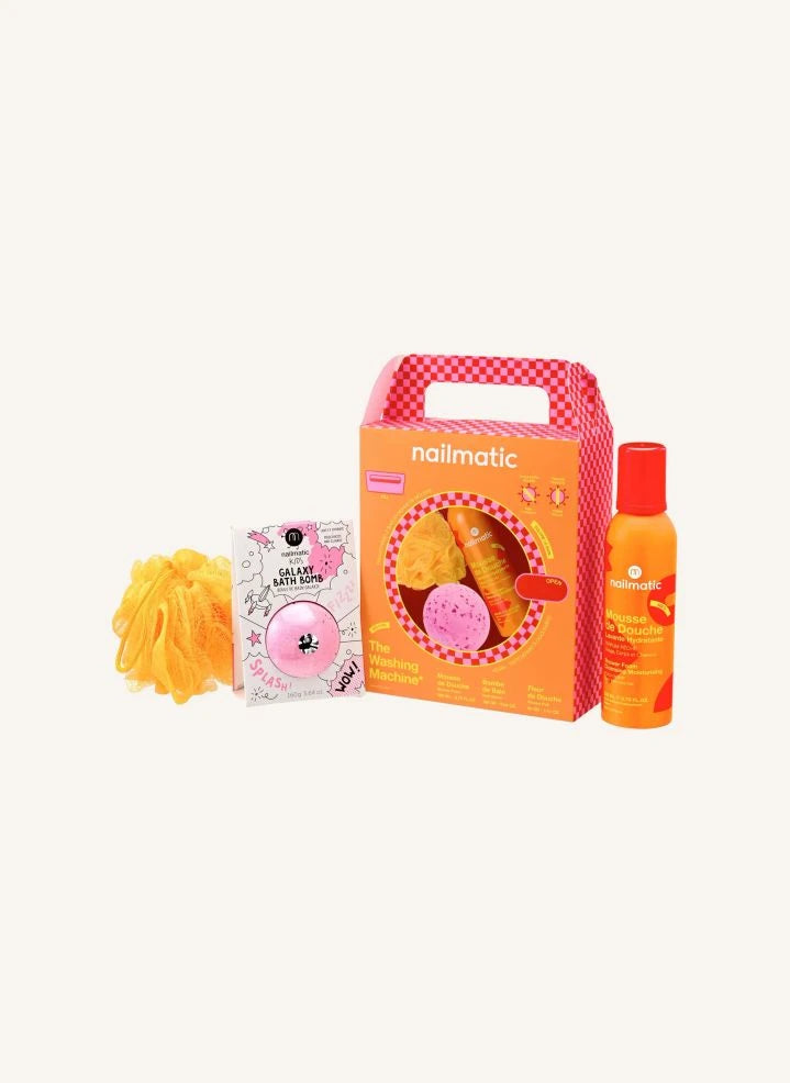 Nailmatic Kids - Çamaşır Makinesi Hediye Seti | Turuncu